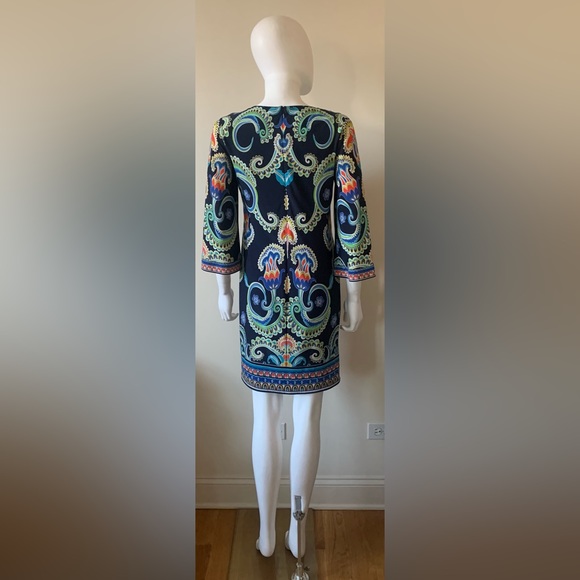 Laundry By Shelli Segal Bohemian Dress Sz 4 - Picture 5 of 7